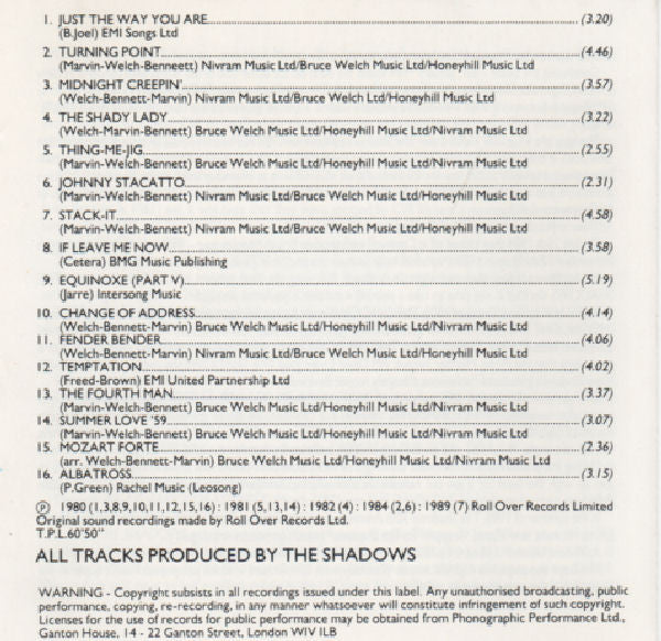 The Shadows : The Shadows Collection (CD, Comp, RM)