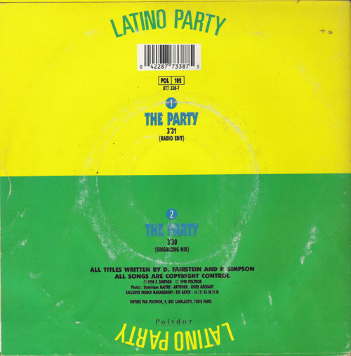 Latino Party : The Party (7", Single)