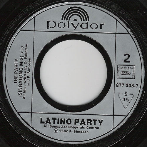 Latino Party : The Party (7", Single)