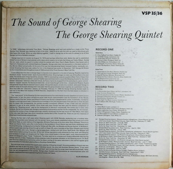 The George Shearing Quintet : The Sound Of George Shearing (2xLP, Comp, Gat)