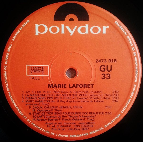 Marie Laforet* : Marie Laforet (LP, Album, Gat)
