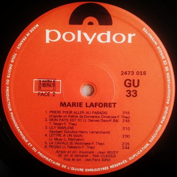 Marie Laforet* : Marie Laforet (LP, Album, Gat)