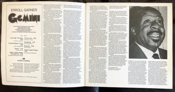 Erroll Garner : Gemini (LP, Album)