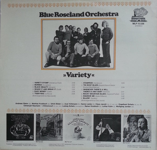 Blue Roseland Orchestra : Variety (LP, Album)
