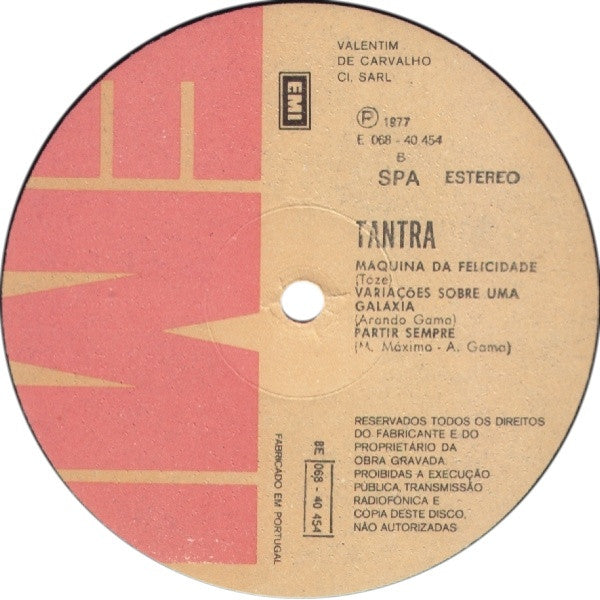 Tantra (8) : Mistérios E Maravilhas (LP, Album, RE)