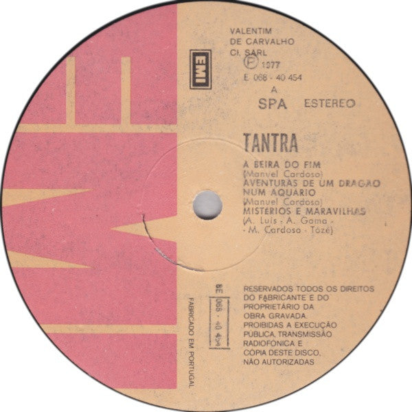 Tantra (8) : Mistérios E Maravilhas (LP, Album, RE)