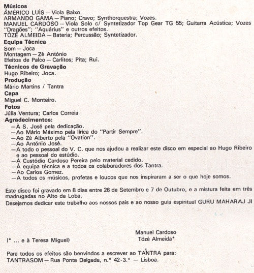 Tantra (8) : Mistérios E Maravilhas (LP, Album, RE)