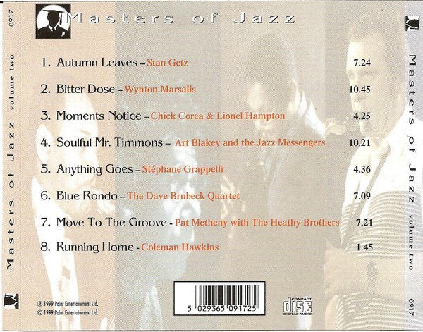 Various : Masters Of Jazz Volume Two (CD, Comp)