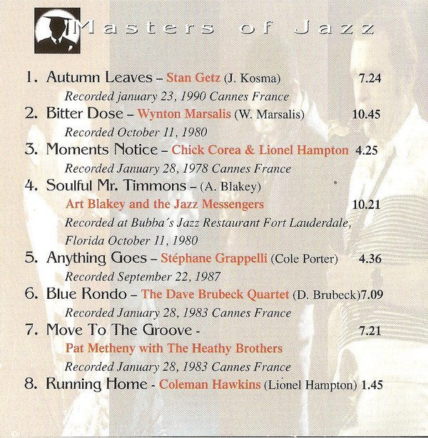Various : Masters Of Jazz Volume Two (CD, Comp)