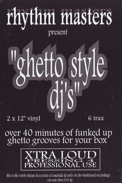 Rhythm Masters : Ghetto Style DJ's (DJ Essentials On Plastic) (2x12")