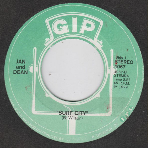 Jan & Dean : Surf City / Dead Man's Curve (7", Single)