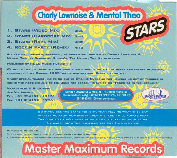 Charly Lownoise & Mental Theo : Stars (CD, Maxi)