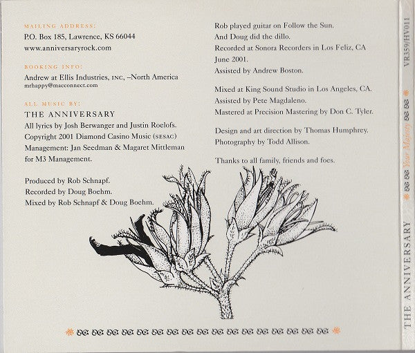 The Anniversary : Your Majesty (CD, Album)