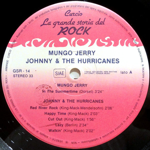 Various : Mungo Jerry / Johnny & The Hurricanes / Danny & The Juniors / Adam Wade / Bill Deal & The Rondells (LP, Comp)