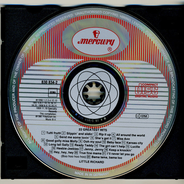 Little Richard : 22 Greatest Hits (CD, Comp)
