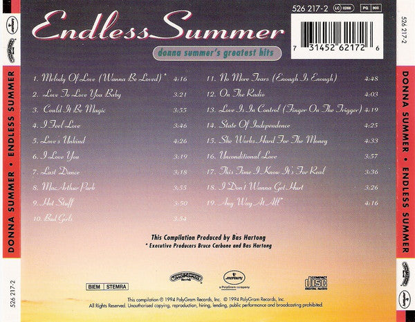 Donna Summer : Endless Summer (CD, Comp)