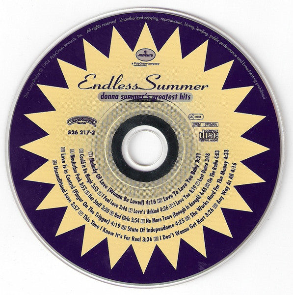 Donna Summer : Endless Summer (CD, Comp)