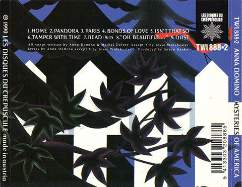 Anna Domino : Mysteries Of America (CD)