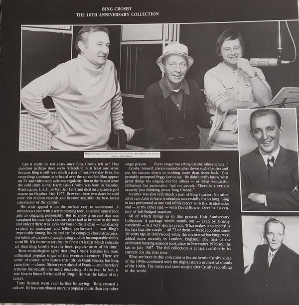 Bing Crosby Accompanied By The Buddy Cole Trio : Tenth Anniversary Collection (3xCD, Comp, Box)