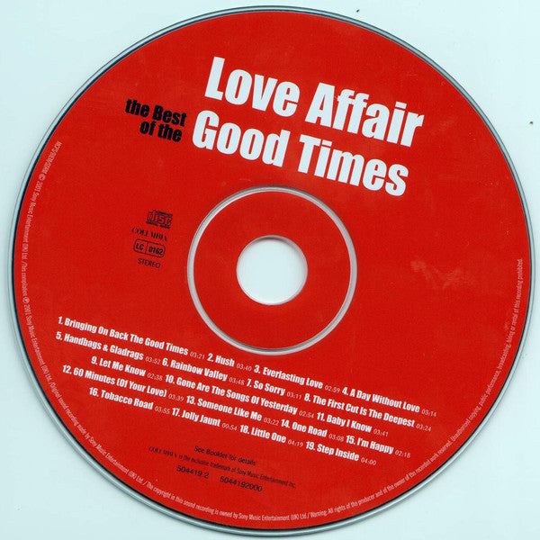 The Love Affair : The Best Of The Good Times (CD, Comp)