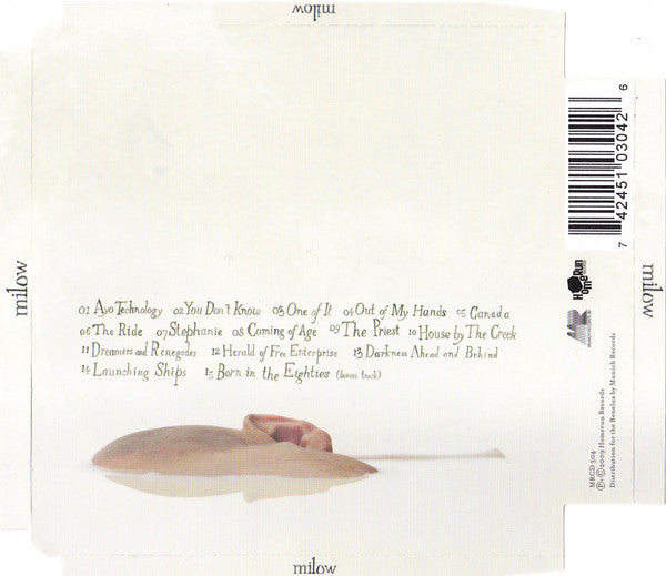 Milow : Milow (CD, Album, Comp, Sup)