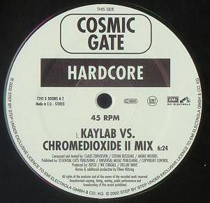 Cosmic Gate : Hardcore (Part II) / Back To Earth (12")