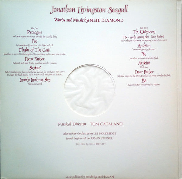 Neil Diamond : Jonathan Livingston Seagull (Original Motion Picture Sound Track) (LP, Album)