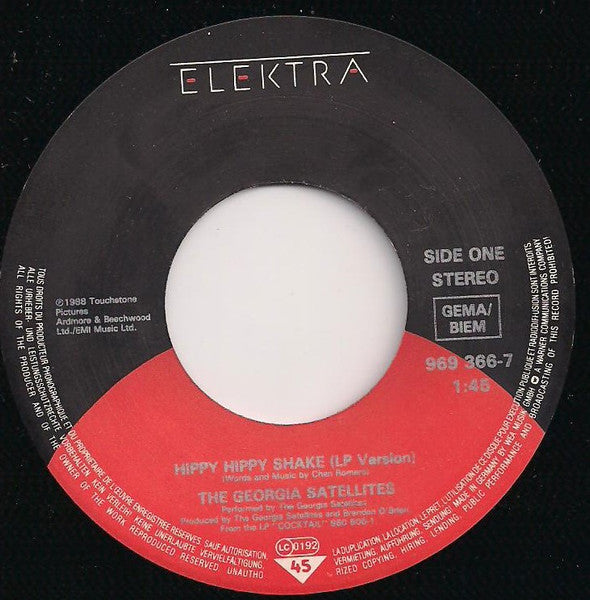 The Georgia Satellites : Hippy Hippy Shake (7", Single)