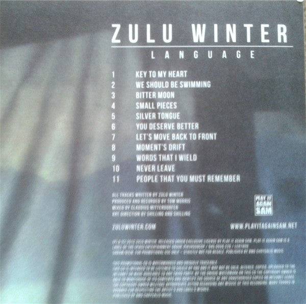 Zulu Winter : Language (CD, Album, Promo)