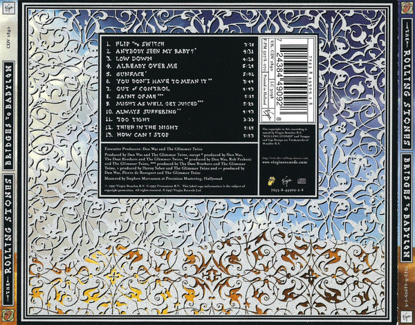 The Rolling Stones : Bridges To Babylon (CD, Album)