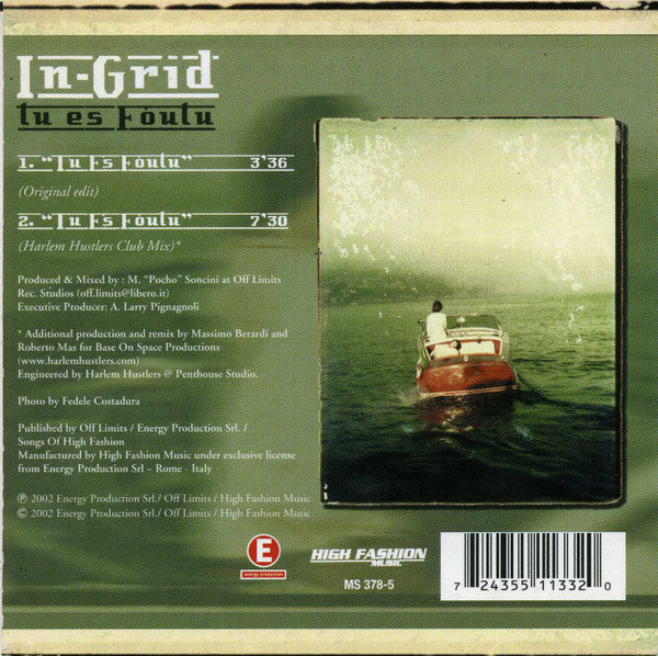 In-Grid : Tu Es Foutu (CD, Single)