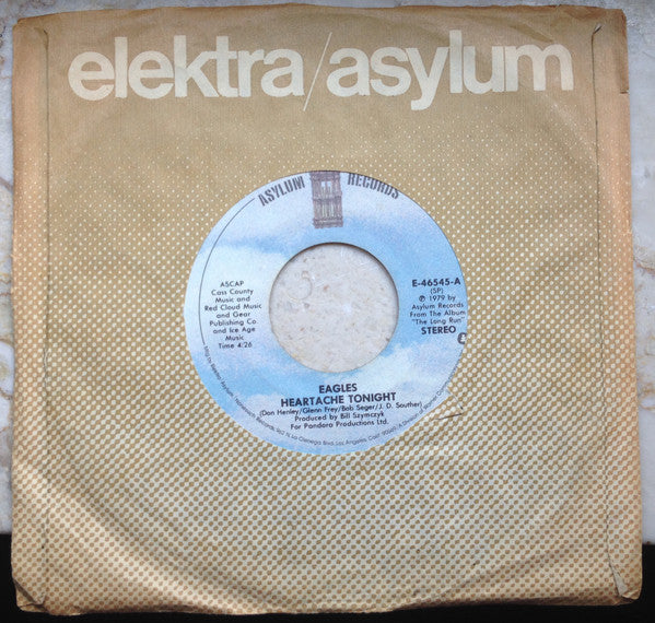 Eagles : Heartache Tonight (7", Single, SP )