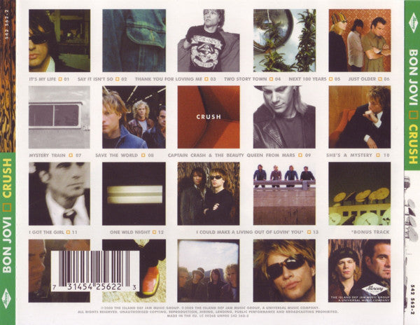 Bon Jovi : Crush (CD, Album)