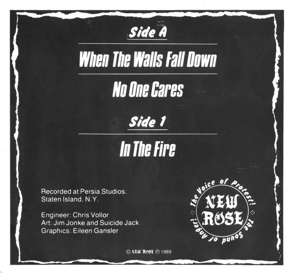 New Rose (2) : Voice Of Protest (7", Red)