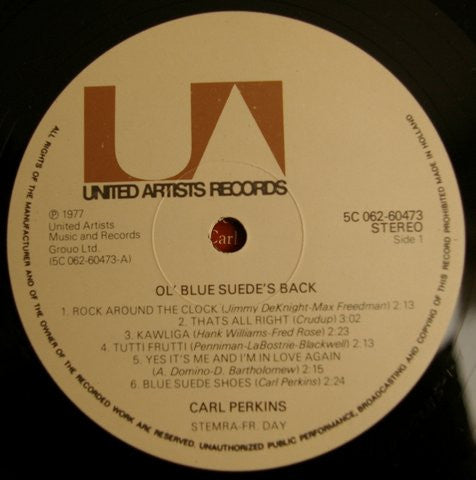 Carl Perkins : Ol' Blue Suede's Back (LP, Album)