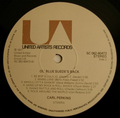 Carl Perkins : Ol' Blue Suede's Back (LP, Album)