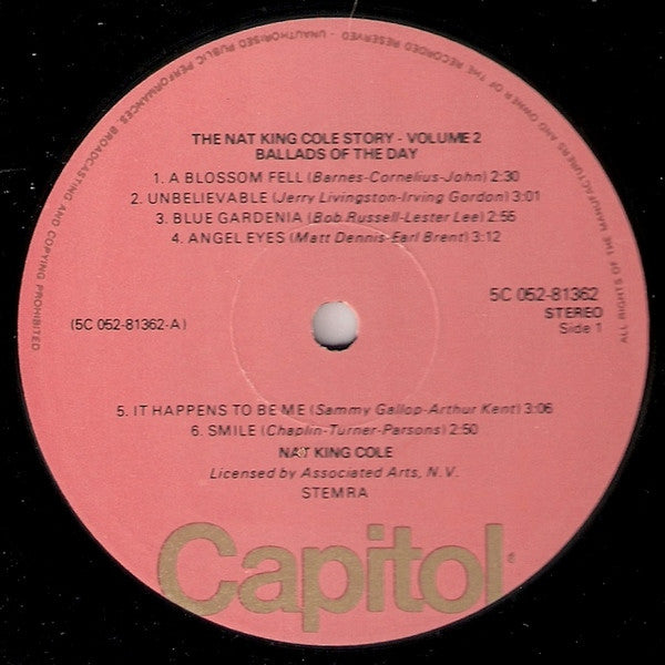 Nat King Cole : Nat "King" Cole Sings Ballads Of The Day (LP, Album, RE)