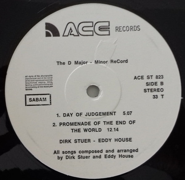 Dirk Stuer / Eddy House : The D Major Minor ReCord (LP)