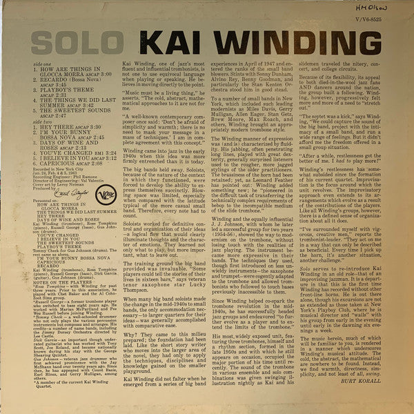 Kai Winding : Solo (LP, Album)