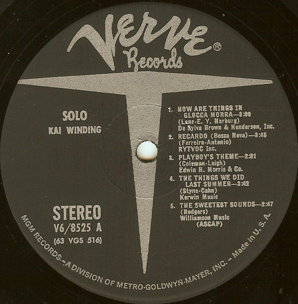 Kai Winding : Solo (LP, Album)