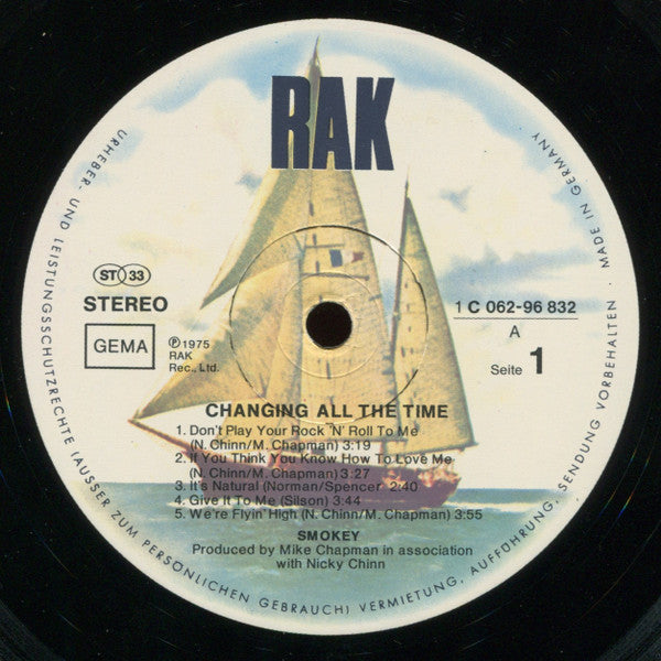 Smokey* : Changing All The Time (LP, Album)