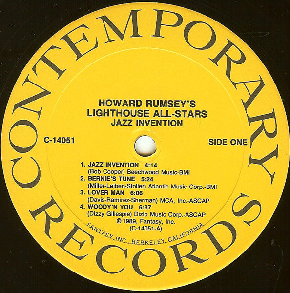 Howard Rumsey's Lighthouse All-Stars : Jazz Invention (40th Anniversary Reunion Concert) (LP, Album)