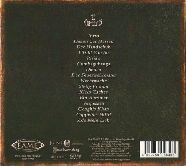 Coppelius : Zinnober (CD, Album)