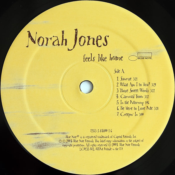 Norah Jones : Feels Like Home (LP, Album, Gat)