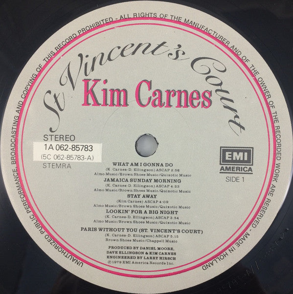 Kim Carnes : St Vincent's Court (LP, Album)
