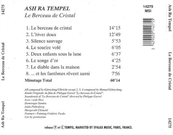 Ash Ra Tempel : Le Berceau De Cristal (CD, Album)