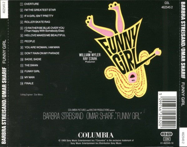 Barbra Streisand / Omar Sharif : Funny Girl (The Original Sound Track Recording) (CD)