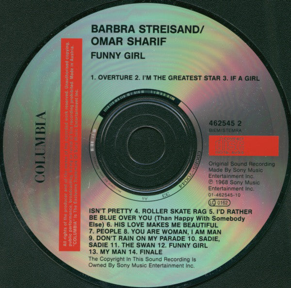 Barbra Streisand / Omar Sharif : Funny Girl (The Original Sound Track Recording) (CD)