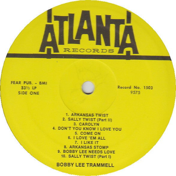 Bobby Lee Trammell : Arkansas Twist (LP, Comp)