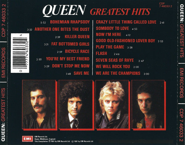Queen : Greatest Hits (CD, Comp, RE)